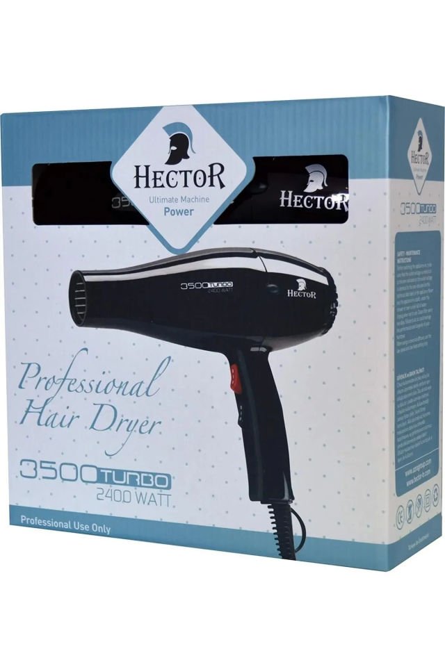 Hector Profesyonel Turbo Siyah 3500 Saç Kurutma ve Fön Makinesi 2400 Watt