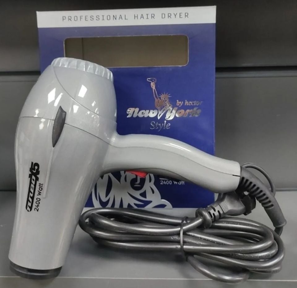 Hector Newyork Style Turbo X5 Gümüş Profesyonel Saç Kurutma Makinesi 2400 W