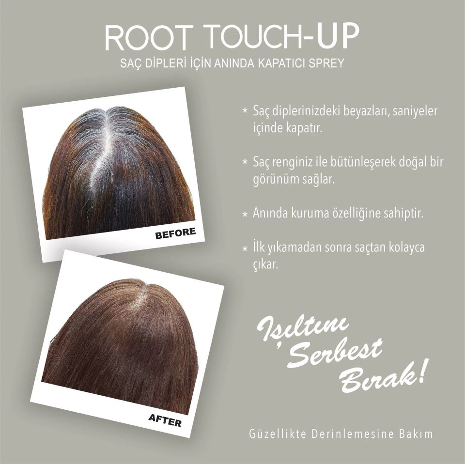 Root Touch-Up Neva Açık Kahverengi Saç Dipleri İçin Kapatıcı Sprey 75 ML