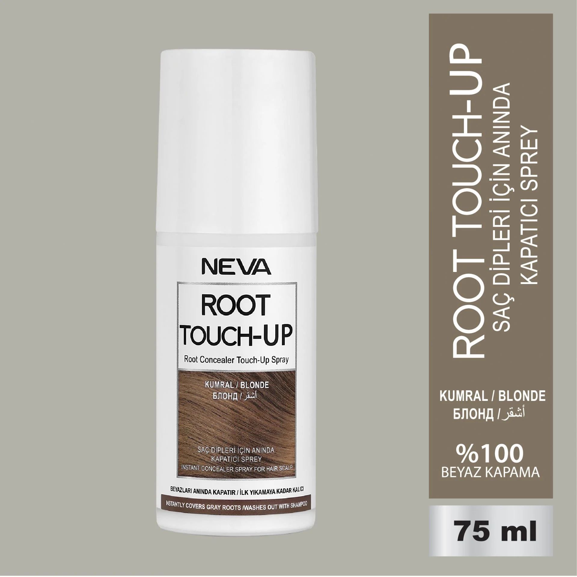 Root Touch-Up Neva Kumral Saç Dipleri İçin Kapatıcı Sprey 75 ML