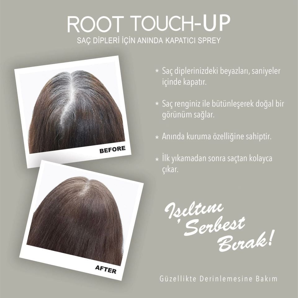 Root Touch-Up Neva Küllü Kumral Saç Dipleri İçin Kapatıcı Sprey 75 ML