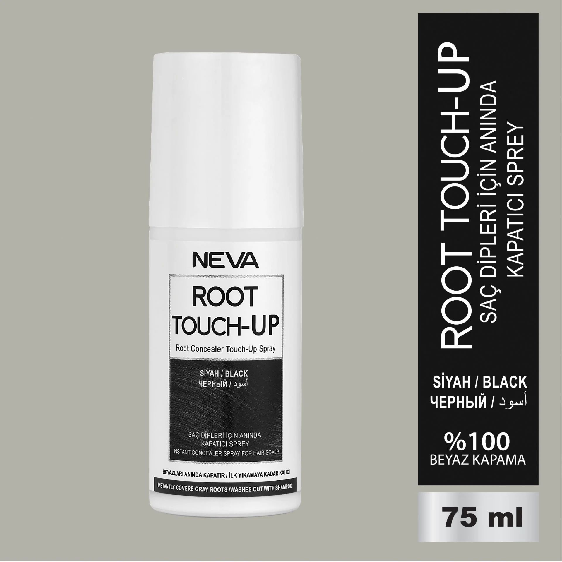 Root Touch-Up  Neva Siyah Saç Dipleri İçin Kapatıcı Sprey 75 ML