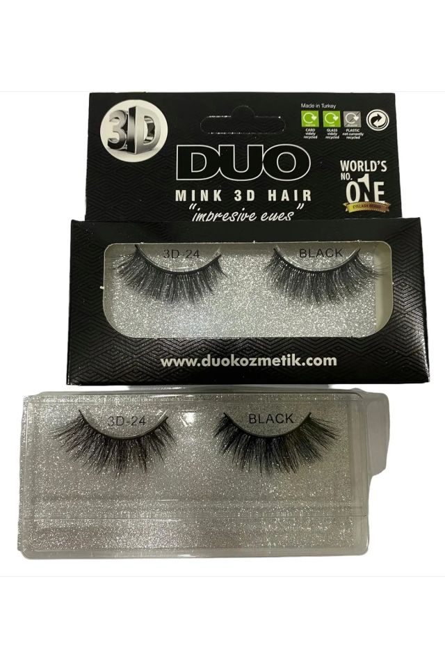 Duo 3D Takma Kirpik No:24